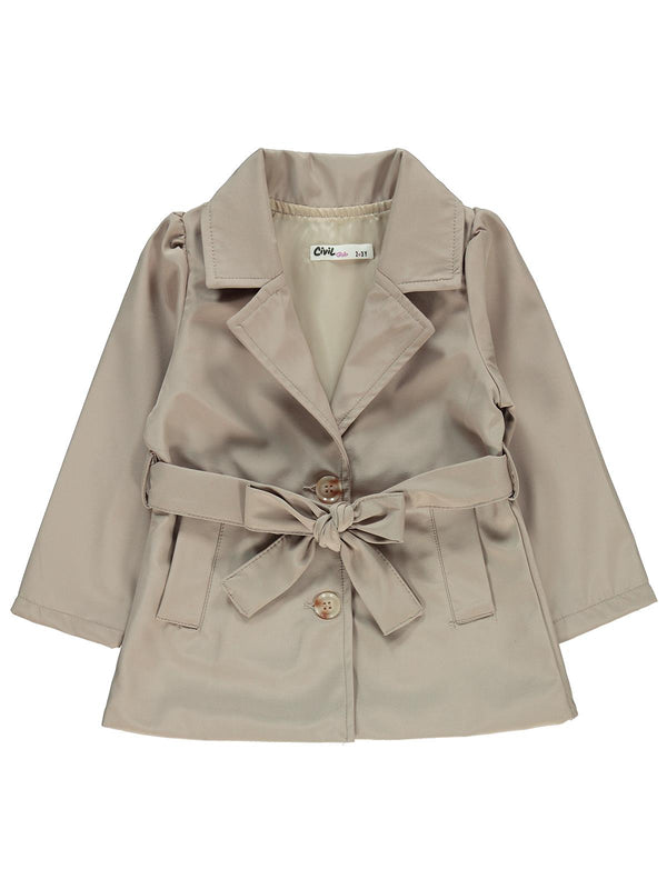 Civil Girls Kız Çocuk Trençkot 2-5 Yaş - Bej