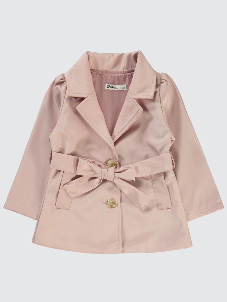 Civil Girls Kız Çocuk Trençkot 2-5 Yaş - Pudra