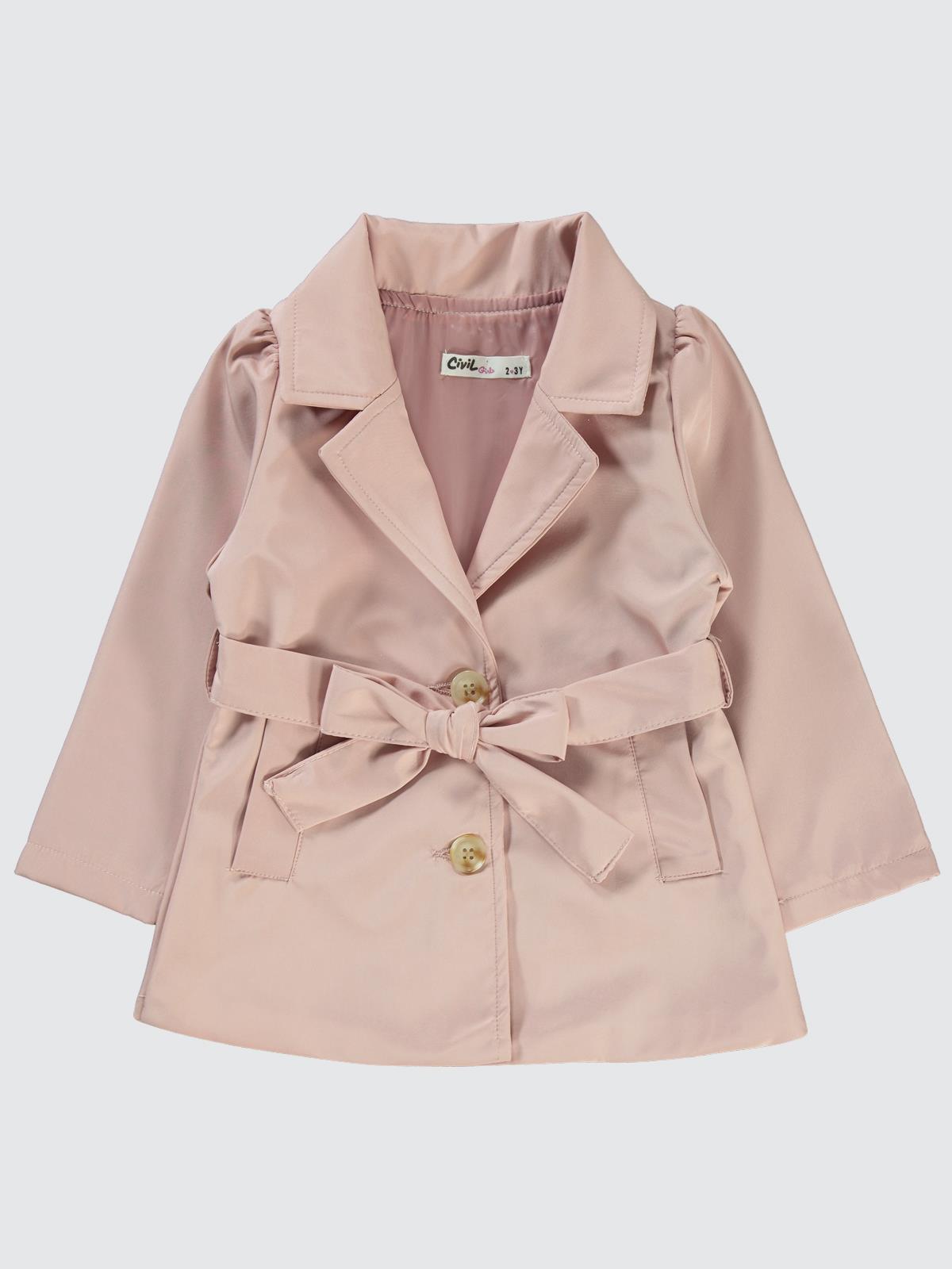 Civil Girls Kız Çocuk Trençkot 2-5 Yaş - Pudra