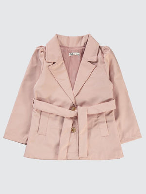 Civil Girls Trençkot 6-9 Yaş Ceket - Pudra