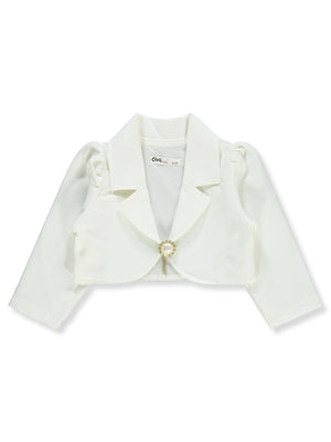 Civil Girls Broşlu 2-5 Yaş Bolero - Ekru