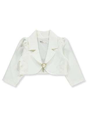 Civil Girls Broşlu 2-5 Yaş Bolero - Ekru