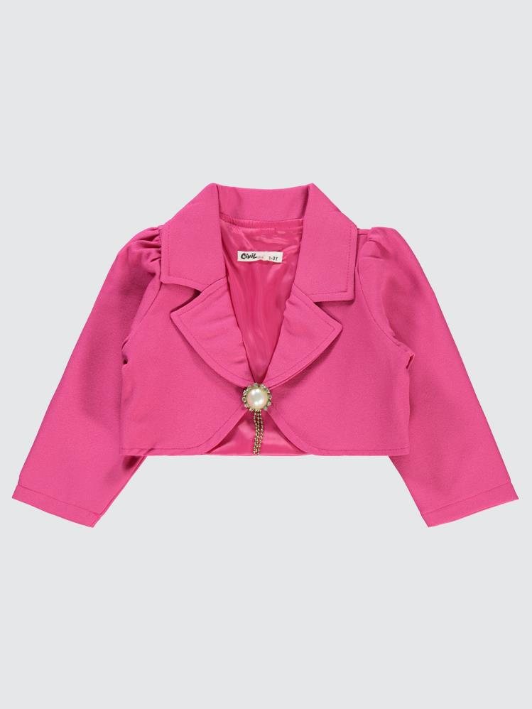 Civil Girls Broşlu 2-5 Yaş Bolero - Fusya