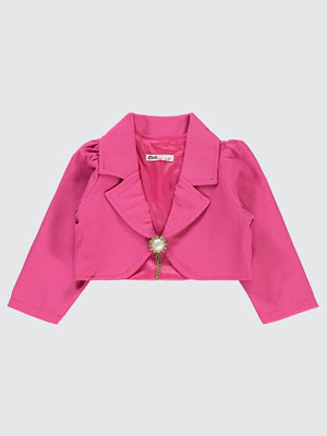 Civil Girls Broşlu 2-5 Yaş Bolero - Fusya