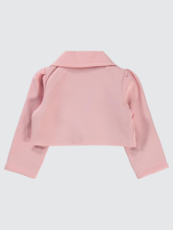 Civil Girls Broşlu 2-5 Yaş Bolero - Pudra