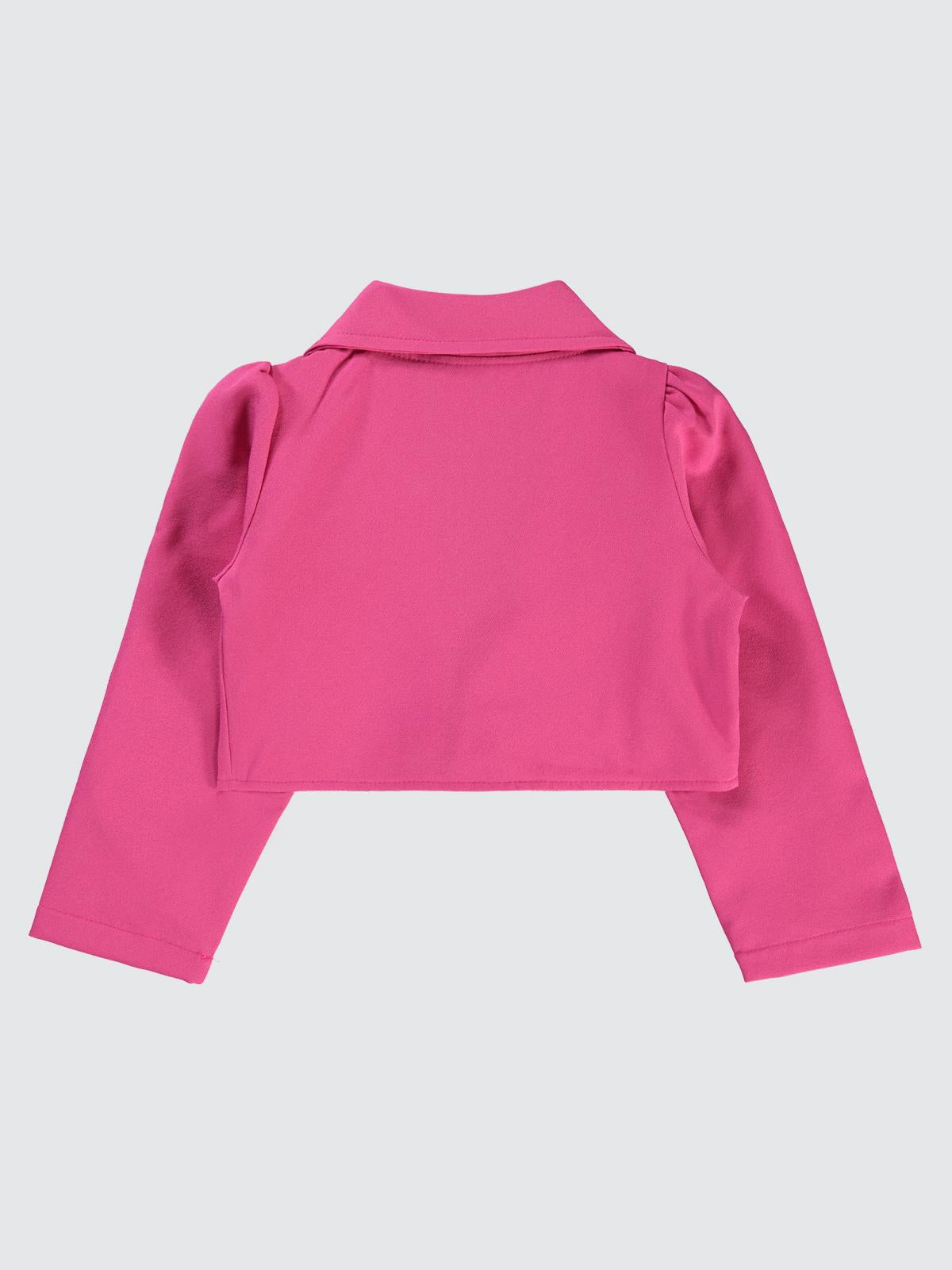 Civil Girls Broşlu 6-9 Yaş Bolero - Fusya