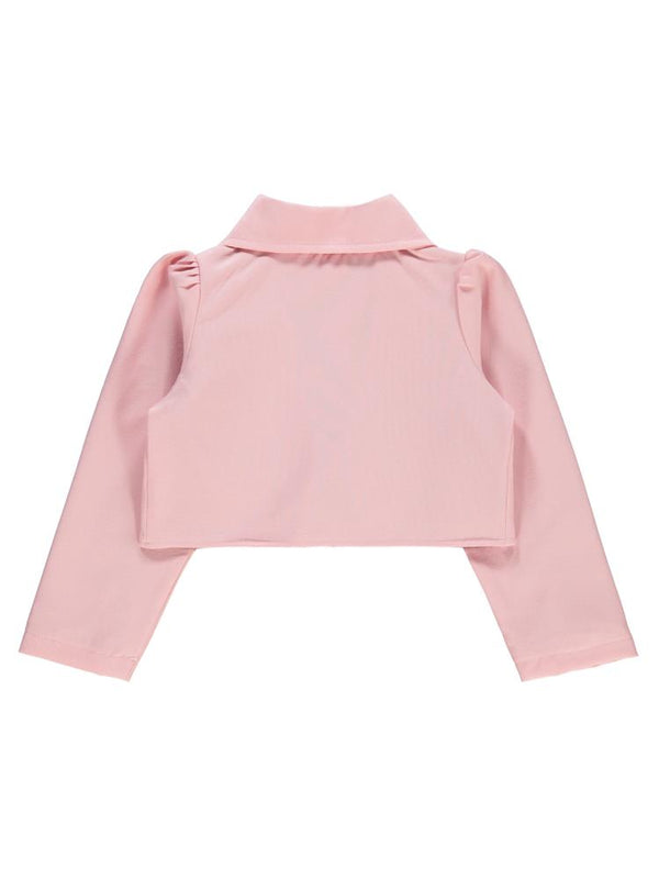 Civil Girls Broşlu 10-13 Yaş Bolero - Pudra