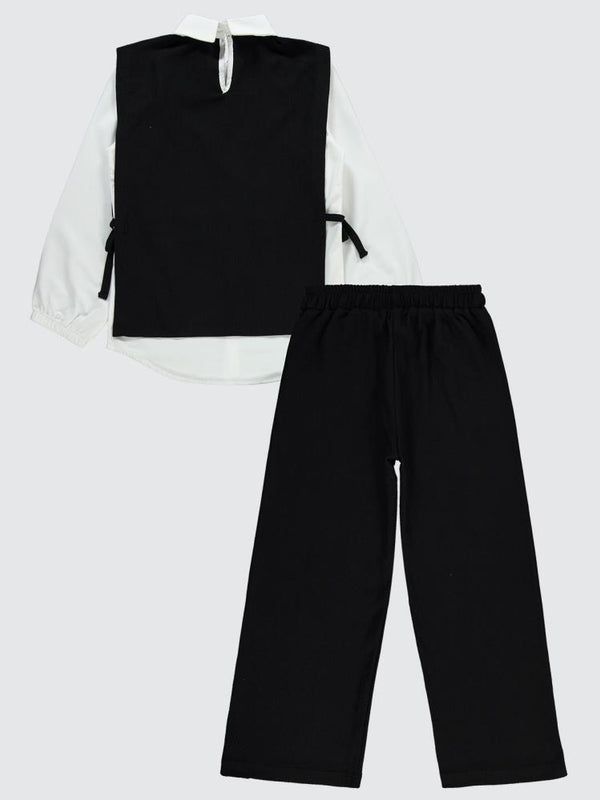 Civil Girls Süeterli 10-13 Yaş Takım - Siyah