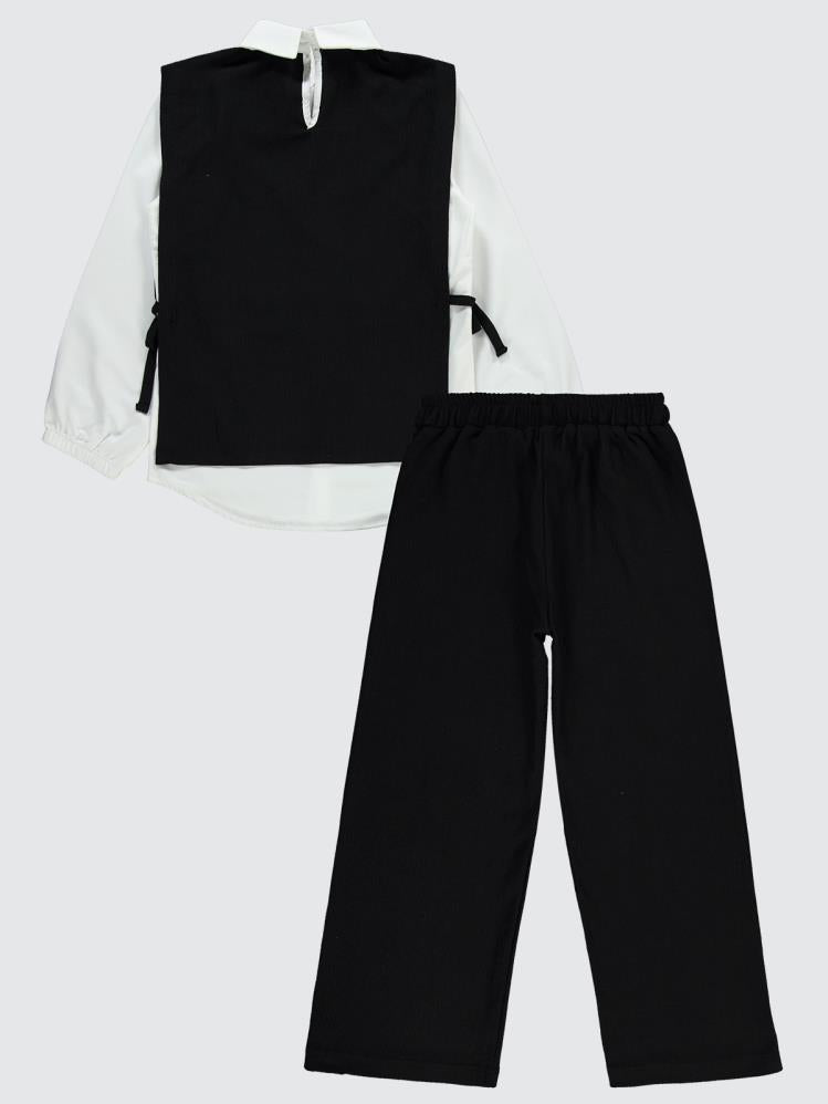 Civil Girls Süeterli 10-13 Yaş Takım - Siyah