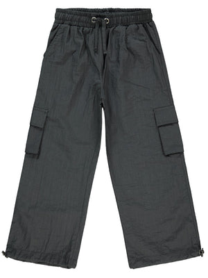 Civil Girls Paraşüt Kargo Cepli 10-13 Yaş Pantolon - Gri