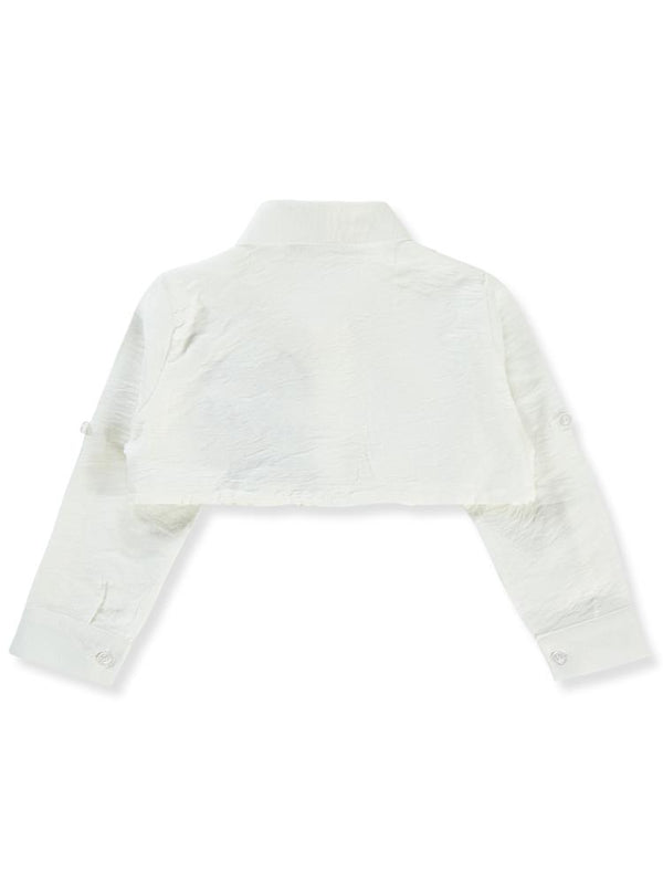 Civil Girls Good Vibes Only Baskılı 2-5 Yaş Gömlek - Beyaz