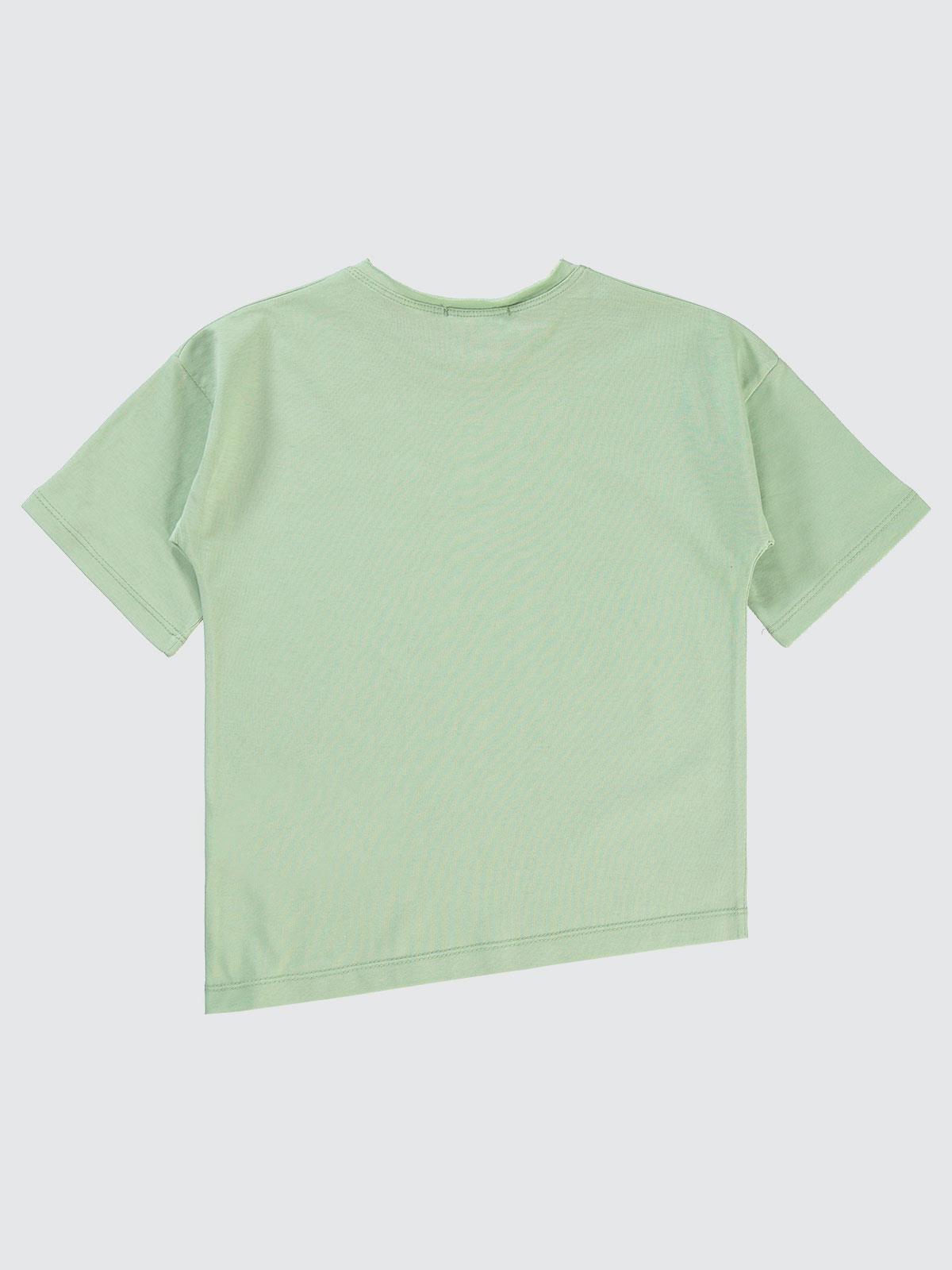 Civil Boys Victory Baskılı Asimetrik 6-9 Yaş Tişört - Yeşil