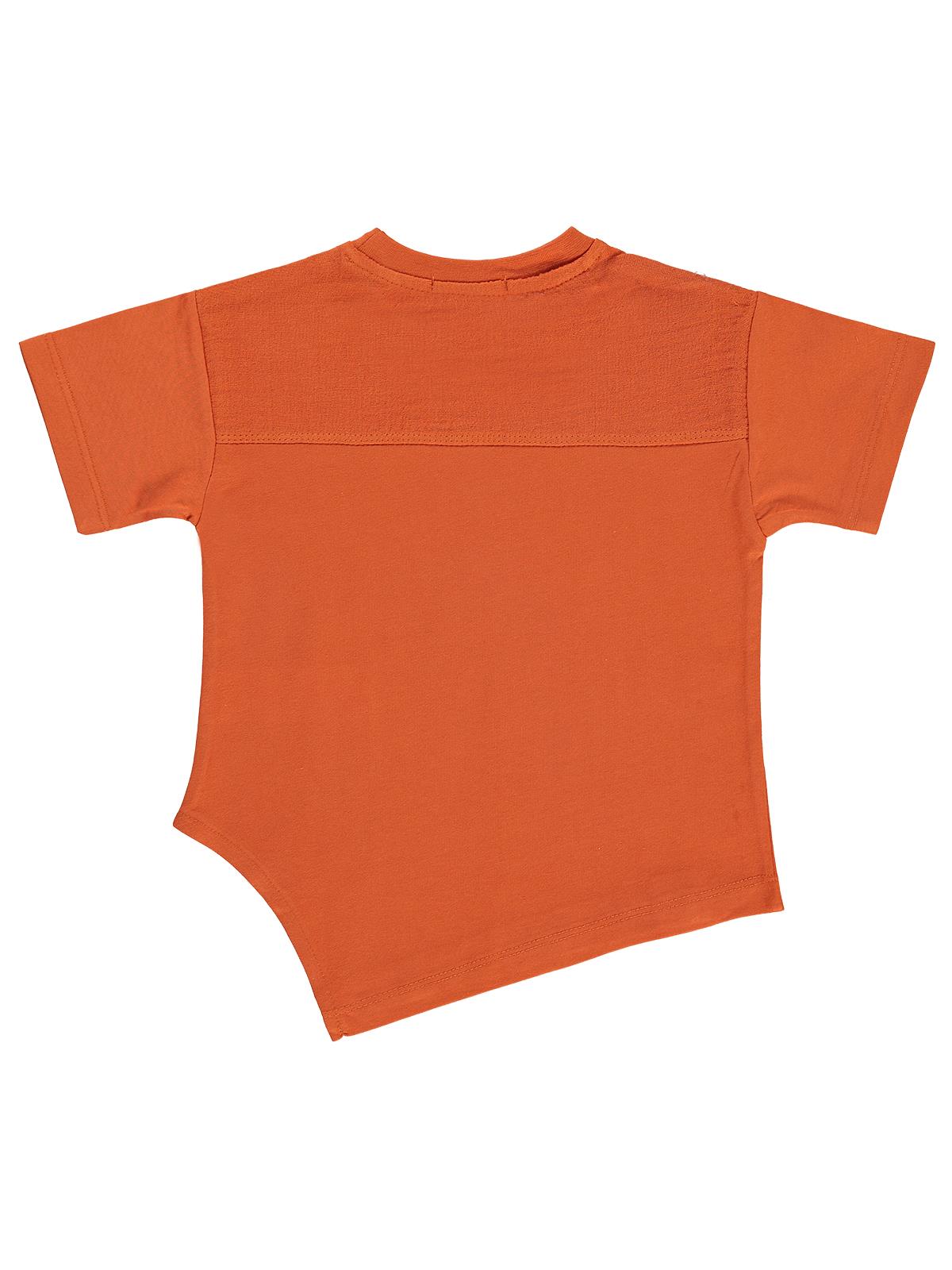 Civil Boys V Baskılı 2-5 Yaş Tişört - Turuncu