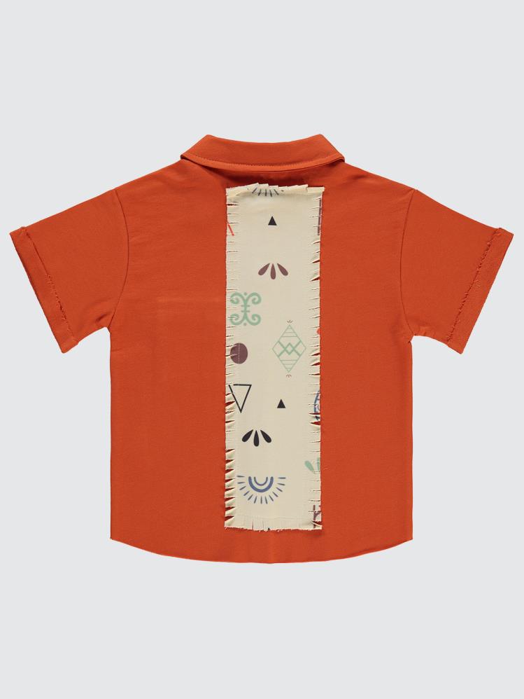 Civil Boys Müslin Cepli Ceket 2-5 Yaş Gömlek - Turuncu