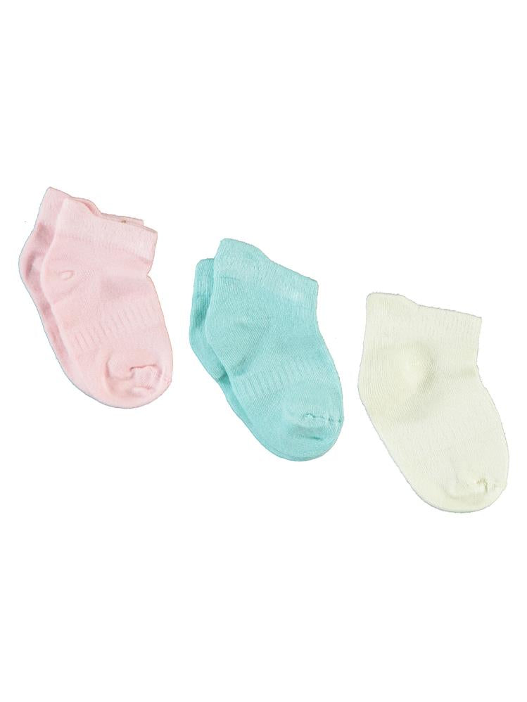 Civil Baby Kız Bebek 3'lü Bambu Çorap 6-18 Ay