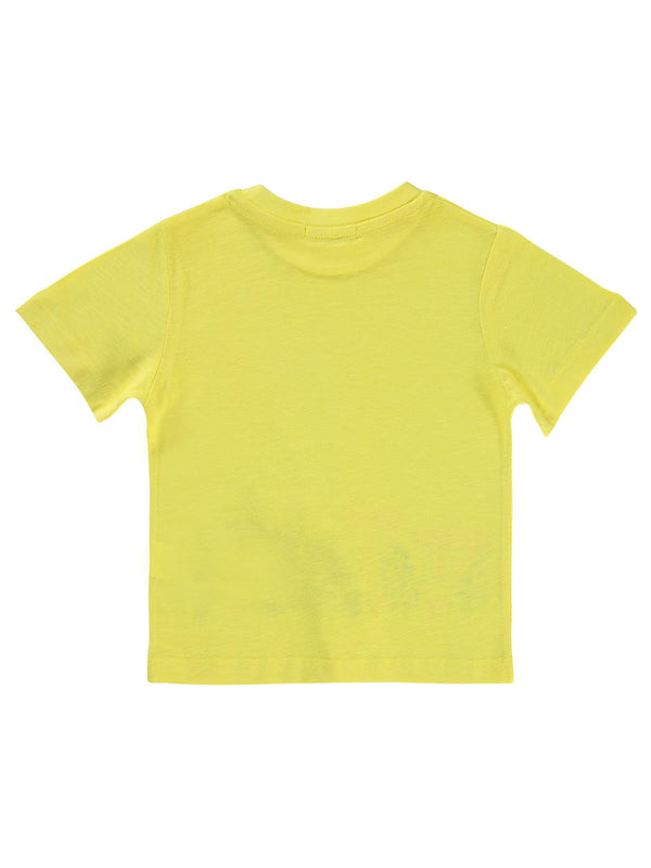 Civil Boys Arazi Aracı Kabartma Baskılı 2-5 Yaş Tişört - Sarı