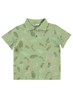 Civil Boys Yaprak Empirme 2-5 Yaş Tişört - Haki