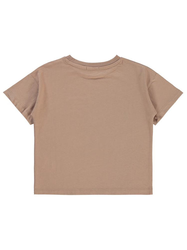 Civil Boys Show Time Baskılı 6-9 Yaş Tişört - Kahverengi