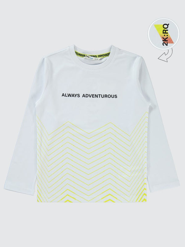 Civil Boys Adventurous Baskılı 10-13 Yaş Sweatshirt - Beyaz