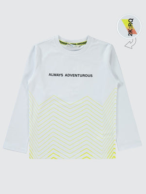 Civil Boys Adventurous Baskılı 10-13 Yaş Sweatshirt - Beyaz