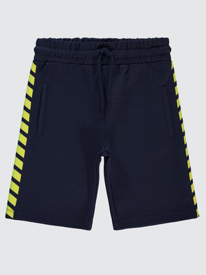 Civil Boys Çizgi Baskılı 6-9 Yaş Kapri - Lacivert