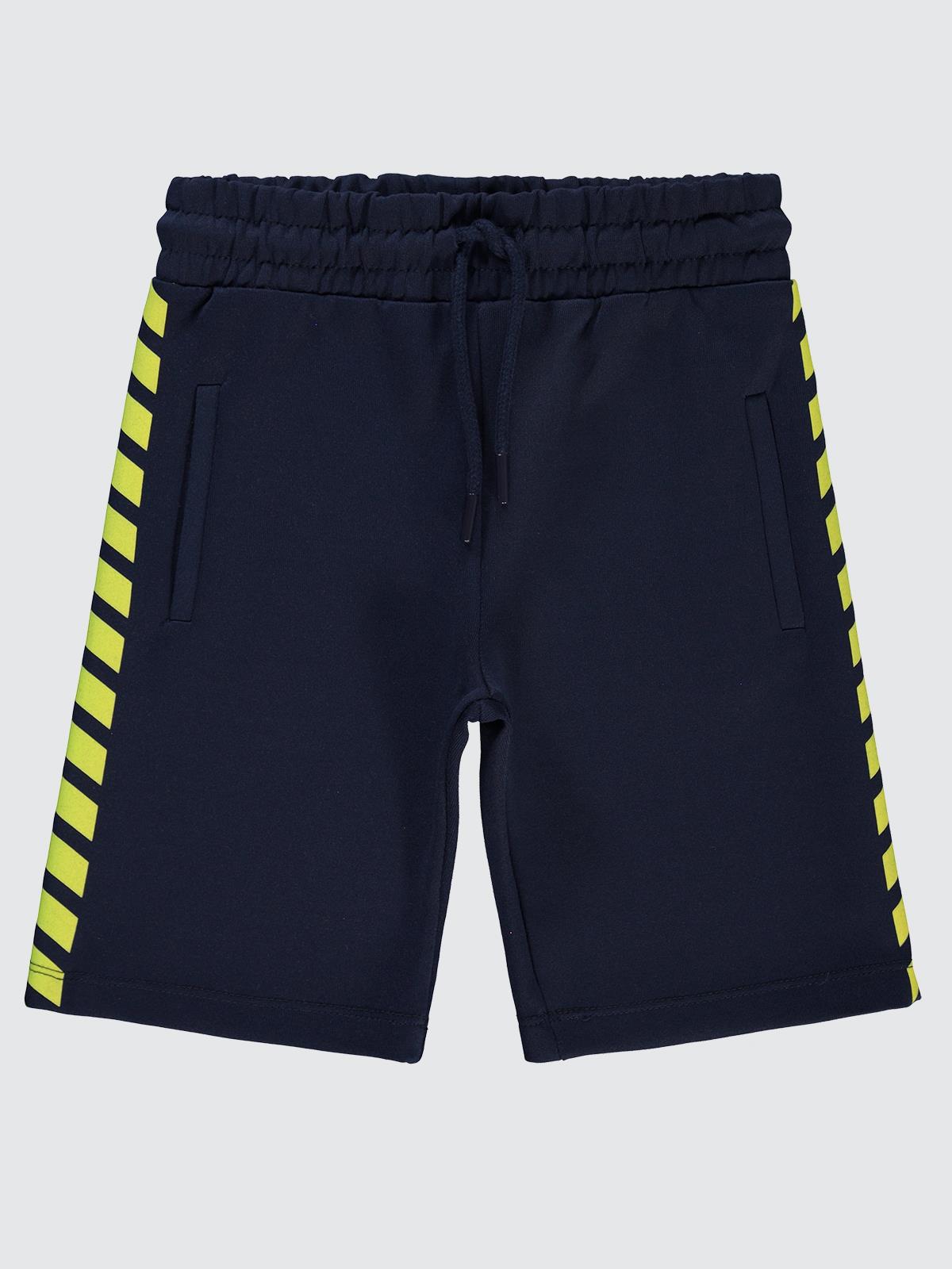 Civil Boys Çizgi Baskılı 6-9 Yaş Kapri - Lacivert