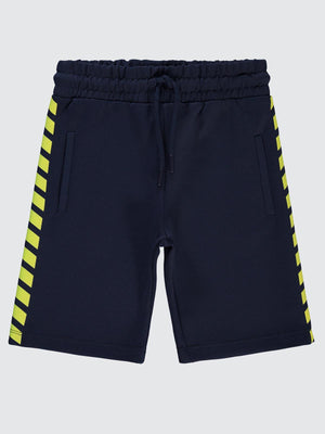 Civil Boys Çizgi Baskılı 6-9 Yaş Kapri - Lacivert