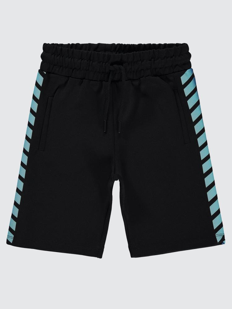 Civil Boys Çizgi Baskılı 10-13 Yaş Kapri - Siyah