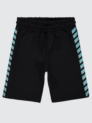 Civil Boys Çizgi Baskılı 6-9 Yaş Kapri - Siyah