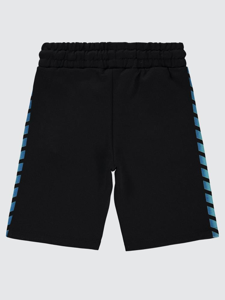 Civil Boys Çizgi Baskılı 10-13 Yaş Kapri - Siyah