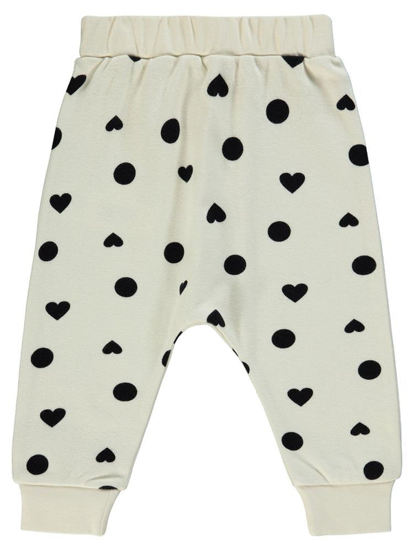 Civil Baby Puanlı Kalp Empirme 6-18 Ay Tek Alt Bebe - Ekru