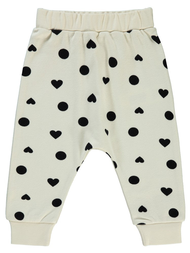 Civil Baby Puanlı Kalp Empirme 6-18 Ay Tek Alt Bebe - Ekru