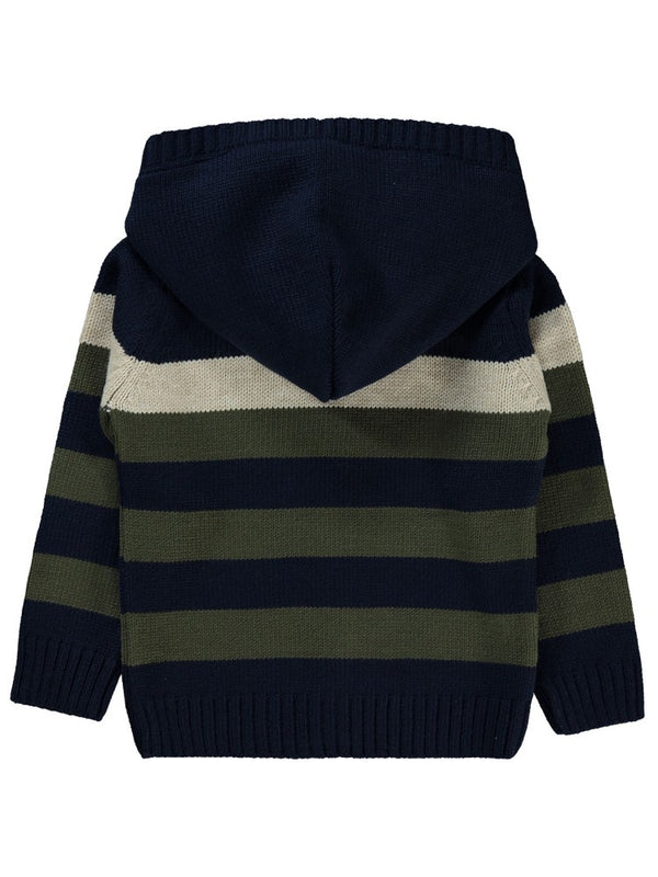 Montella Kapüşonlu Fermuarlı 1-5 Yaş Hırka - Lacivert