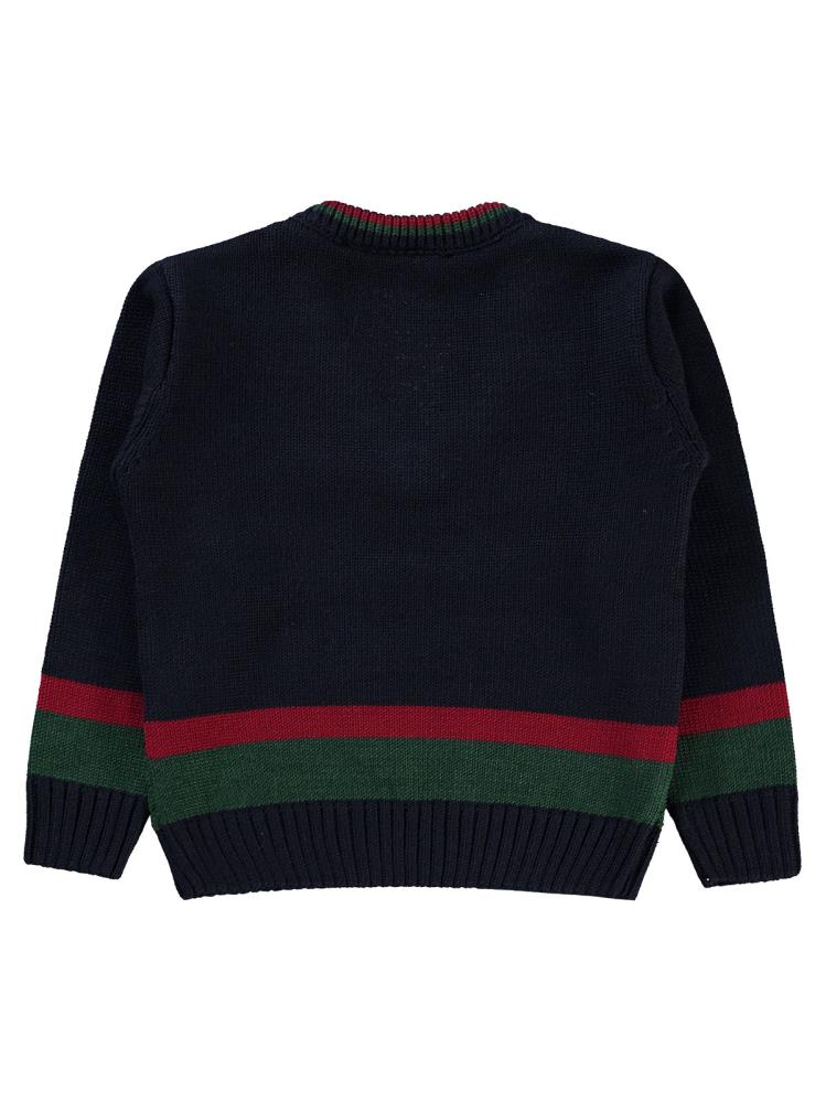 Montella Zincir Örgü 1-5 Yaş Kazak - Lacivert