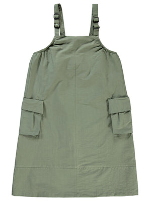 Civil Girls Askılı Körük Cepli 10-13 Yaş Elbise - Haki