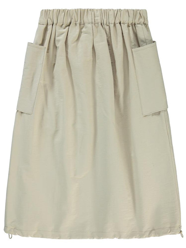 Civil Girls Körük Cepli Uzun 6-9 Yaş Etek - Bej