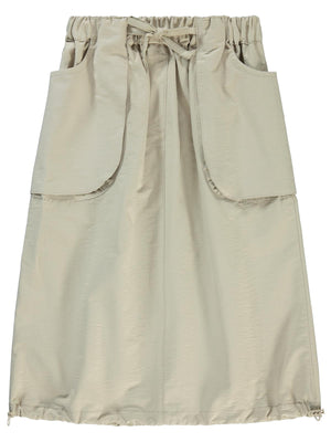 Civil Girls Körük Cepli Uzun 6-9 Yaş Etek - Bej