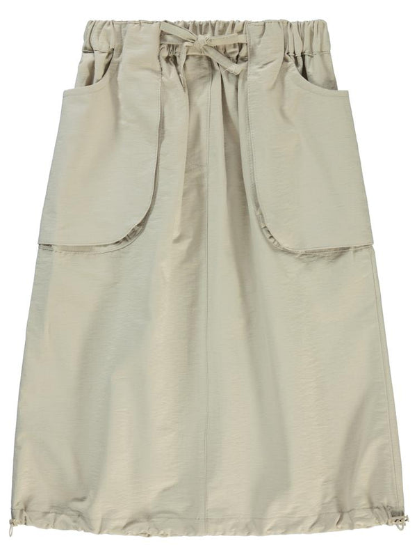 Civil Girls Körük Cepli Uzun 6-9 Yaş Etek - Bej