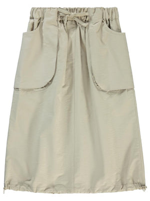 Civil Girls Körük Cepli Uzun 6-9 Yaş Etek - Bej