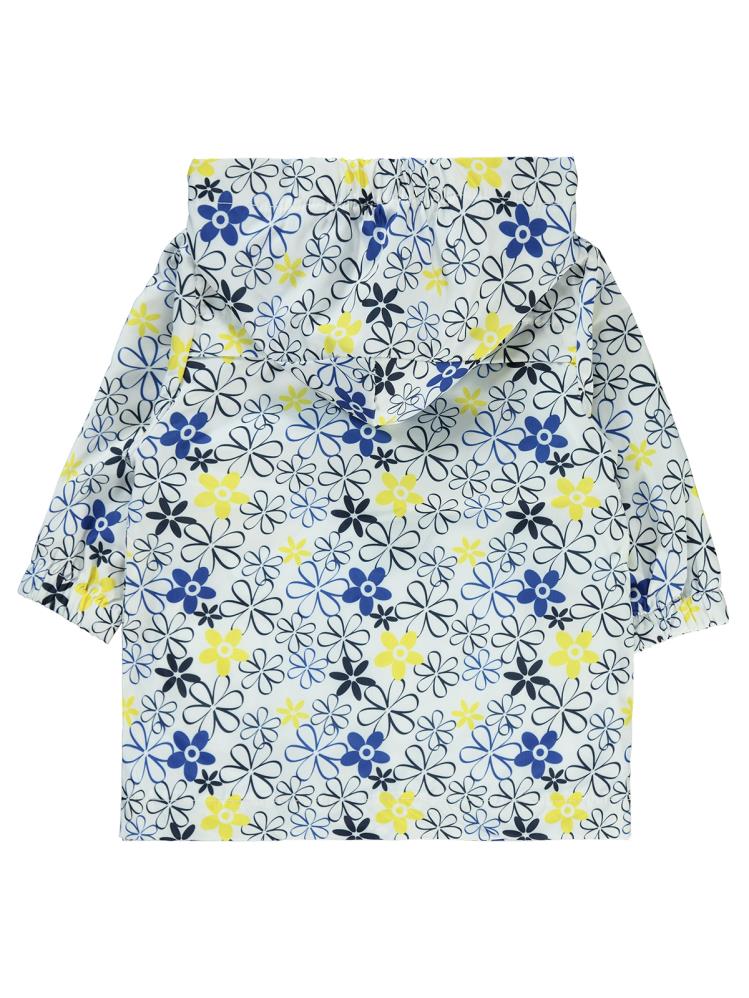 Civil Baby Çiçek Empirmeli 6-18 Ay Yağmurluk - Beyaz