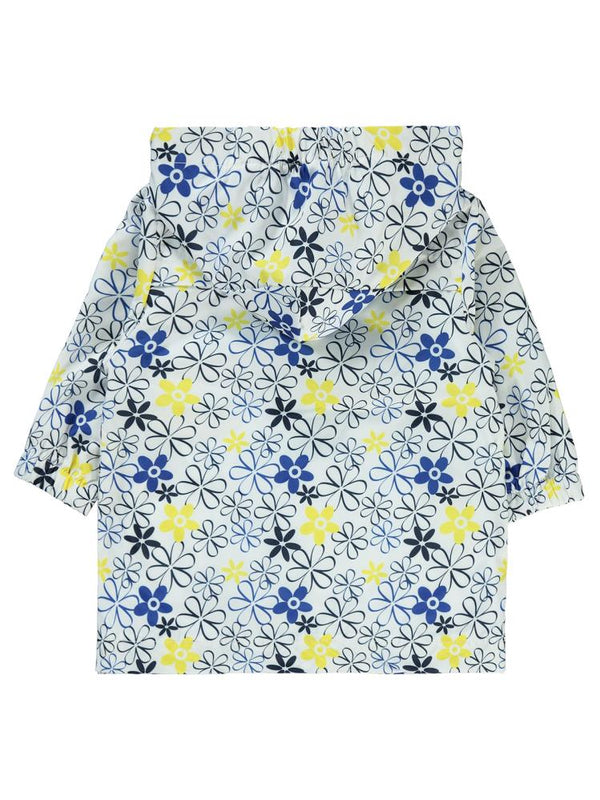 Civil Baby Çiçek Empirmeli 6-18 Ay Yağmurluk - Beyaz