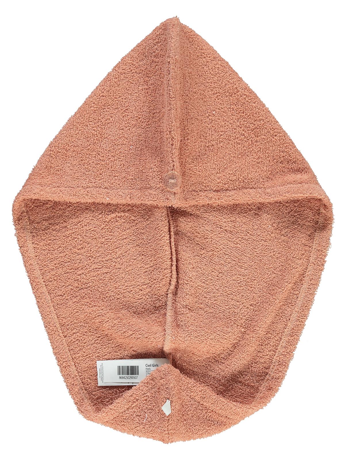 Civil Girls Düğmeli Bone Havlu - Pudra