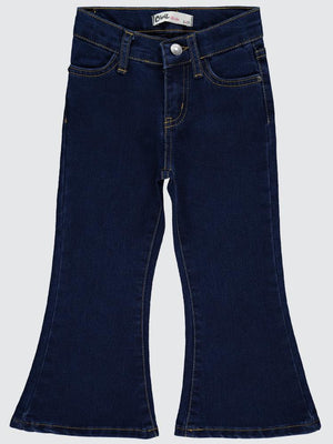 Civil Girls İspanyol Paça 2-5 Yaş Pantolon - Mavi