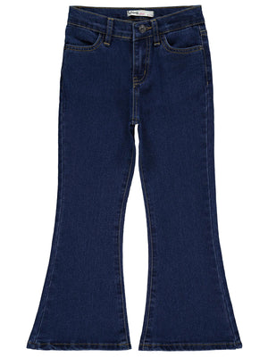 Civil Girls İspanyol Paça 6-9 Yaş Pantolon - Mavi