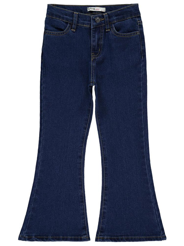 Civil Girls İspanyol Paça 10-13 Yaş Pantolon - Mavi