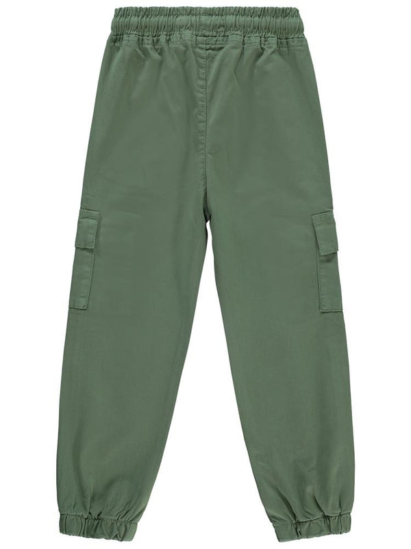 Civil Girls Paçası Lastikli 10-13 Yaş Pantolon - Haki