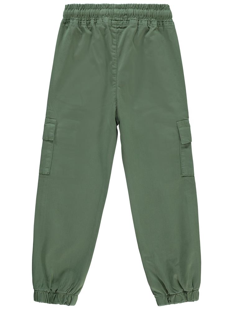 Civil Girls Paçası Lastikli 10-13 Yaş Pantolon - Haki