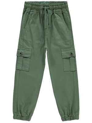 Civil Girls Paçası Lastikli 6-9 Yaş Pantolon - Haki