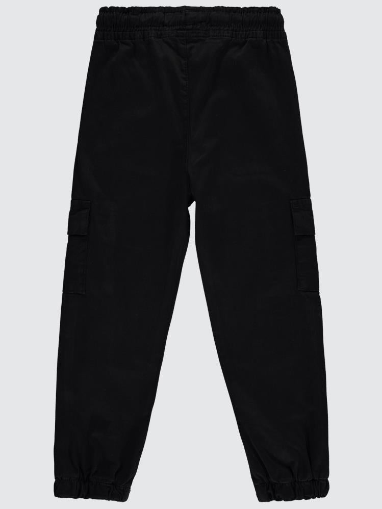Civil Girls Paçası Lastikli 10-13 Yaş Pantolon - Siyah