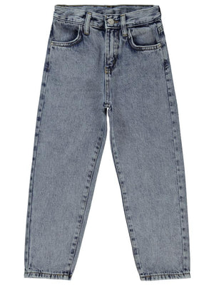 Civil Girls Mom Jean 6-9 Yaş Pantolon - Mavi